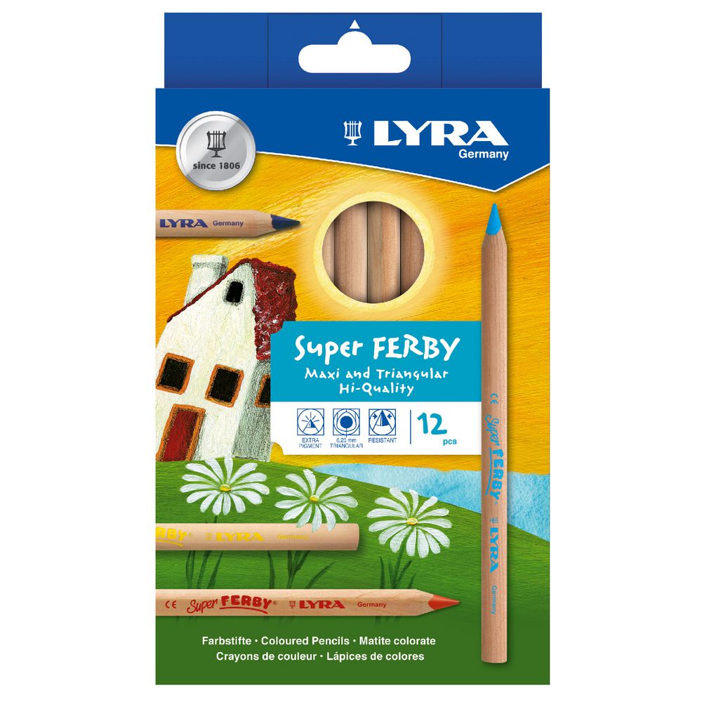 Lyra Super Ferby Nature Pencils 12 Pack