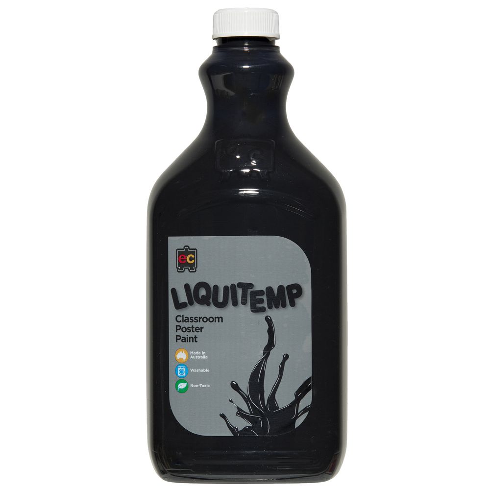 Educational Colours Liquitemp Paint 2L Black