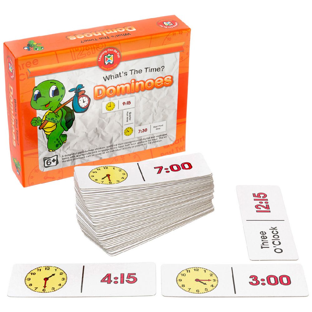 Learning Can Be Fun Time Dominoes