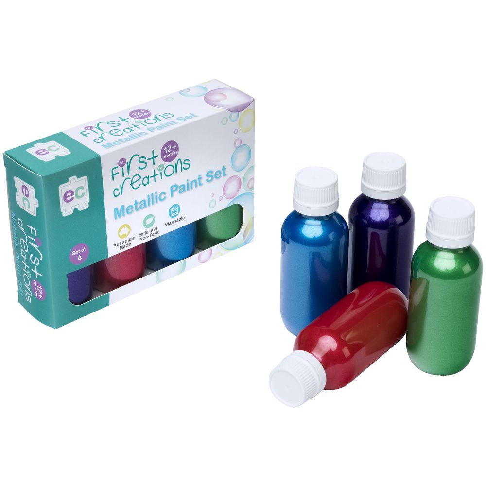 First Creations Metallic Paint Set 4 Pack