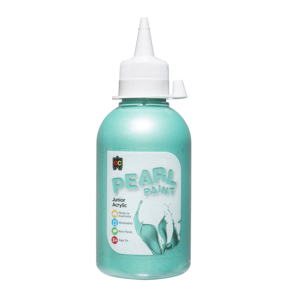 Educational Colours Pearl Paint 250mL Green