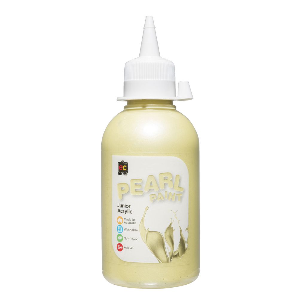 Educational Colours Pearl Paint 250mL Yellow