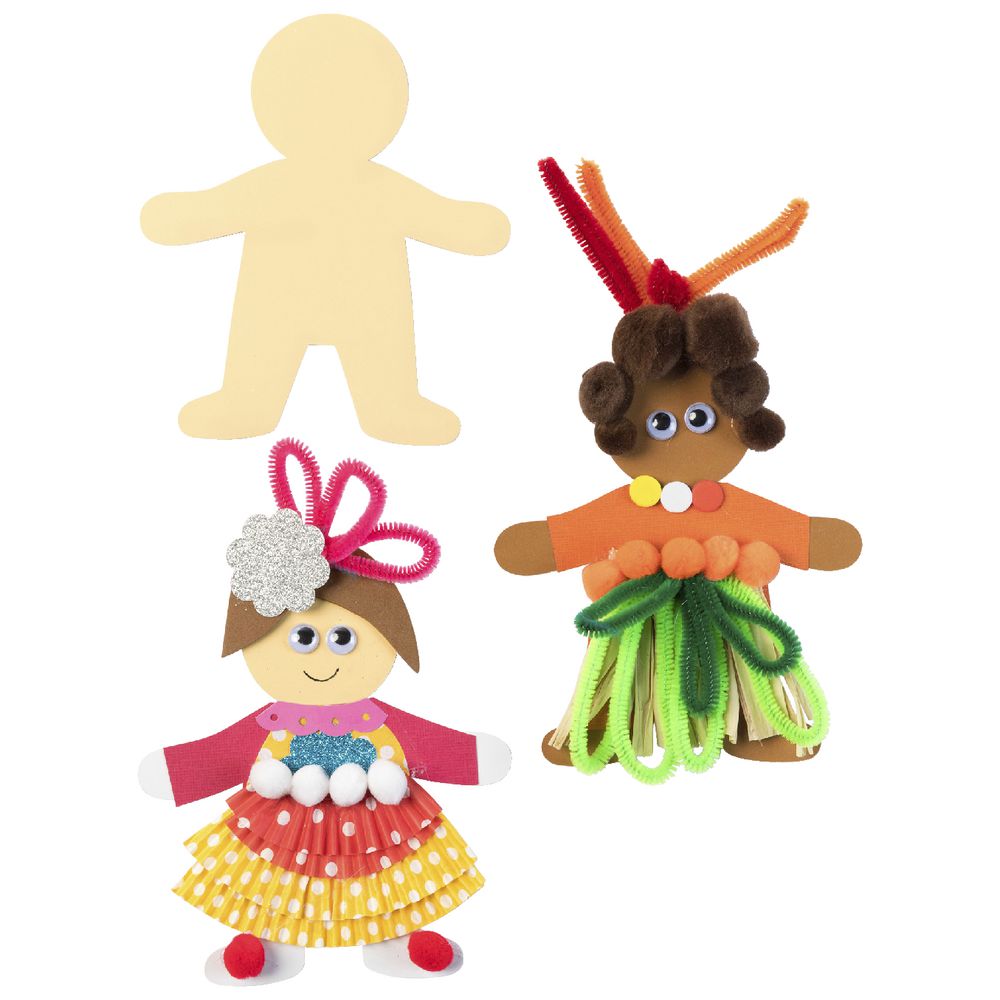 Educational Colours Fun Shapes Person 24 Pack