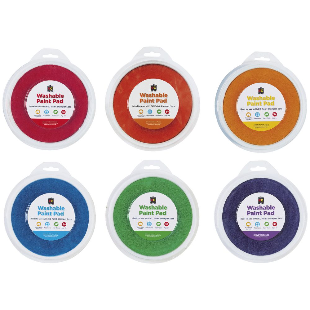 Educational Colours Paint Stamper Set 6 Pack