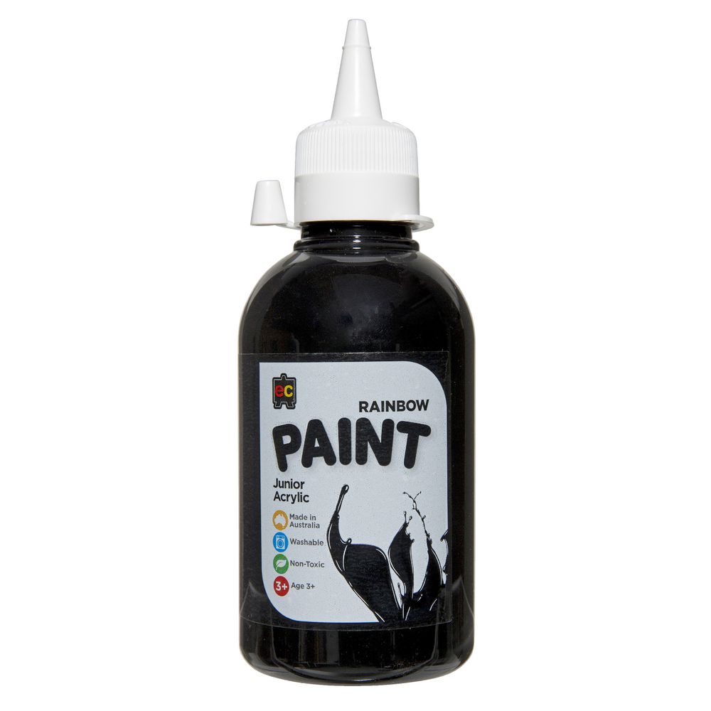 Educational Colours Acrylic Paint 250mL Black