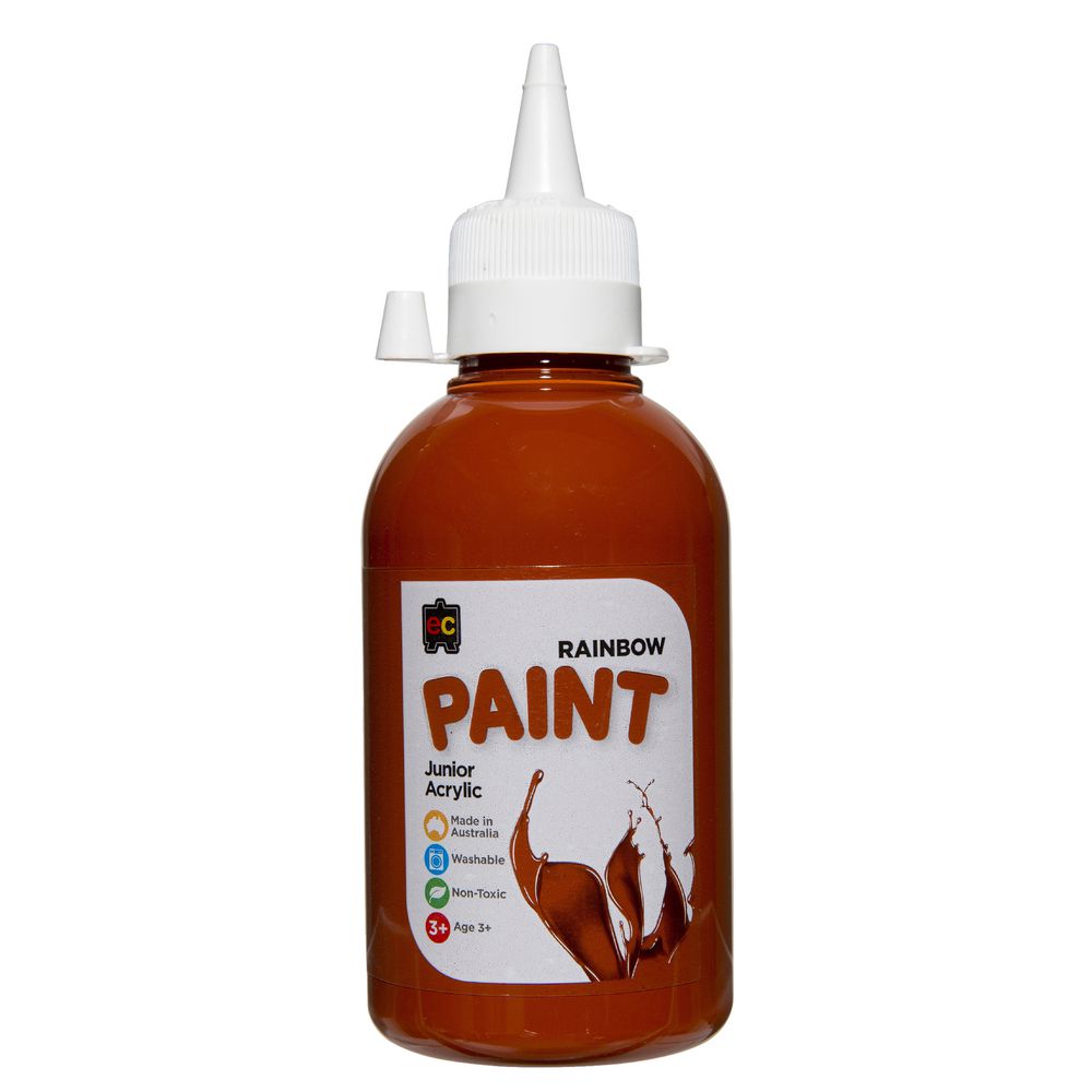Educational Colours Acrylic Paint 250mL Burnt Sienna