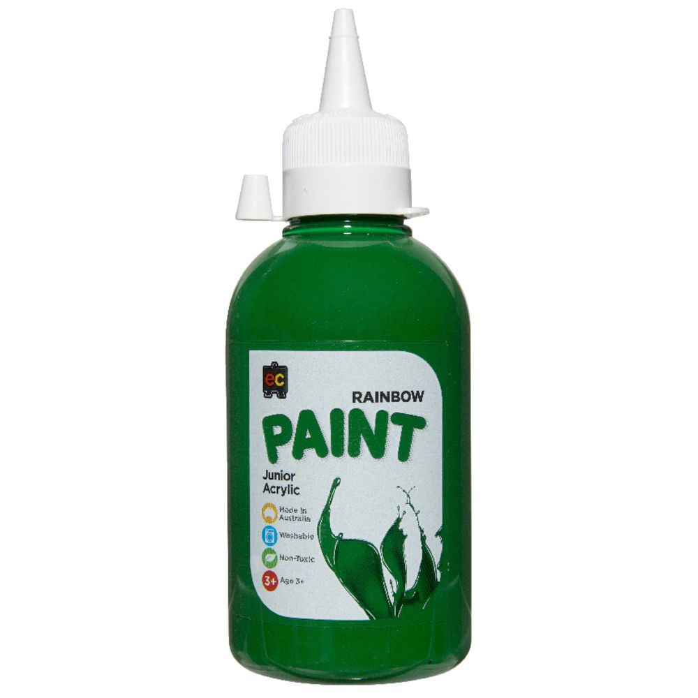 Educational Colours Acrylic Paint 250mL Green