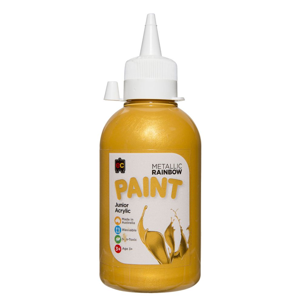 Educational Colours Acrylic Paint 250mL Metallic Gold