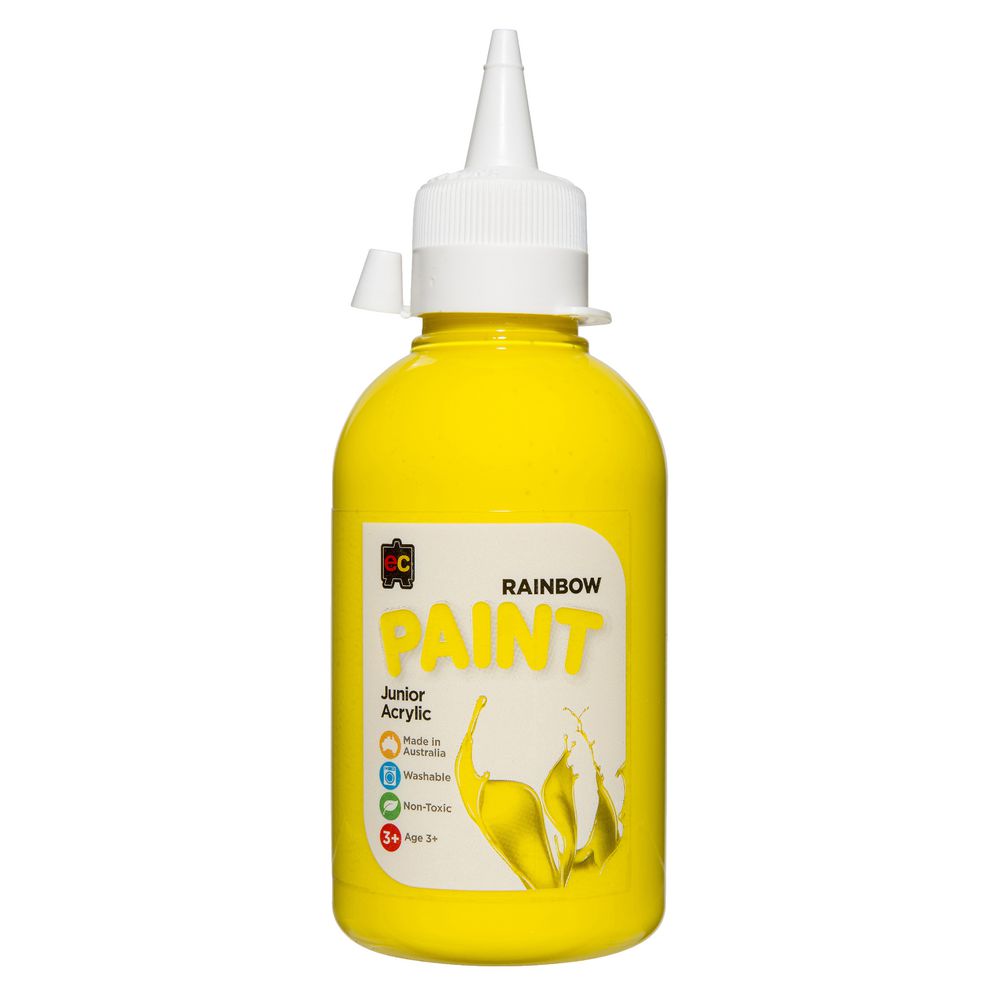 Educational Colours Acrylic Paint 250mL Yellow