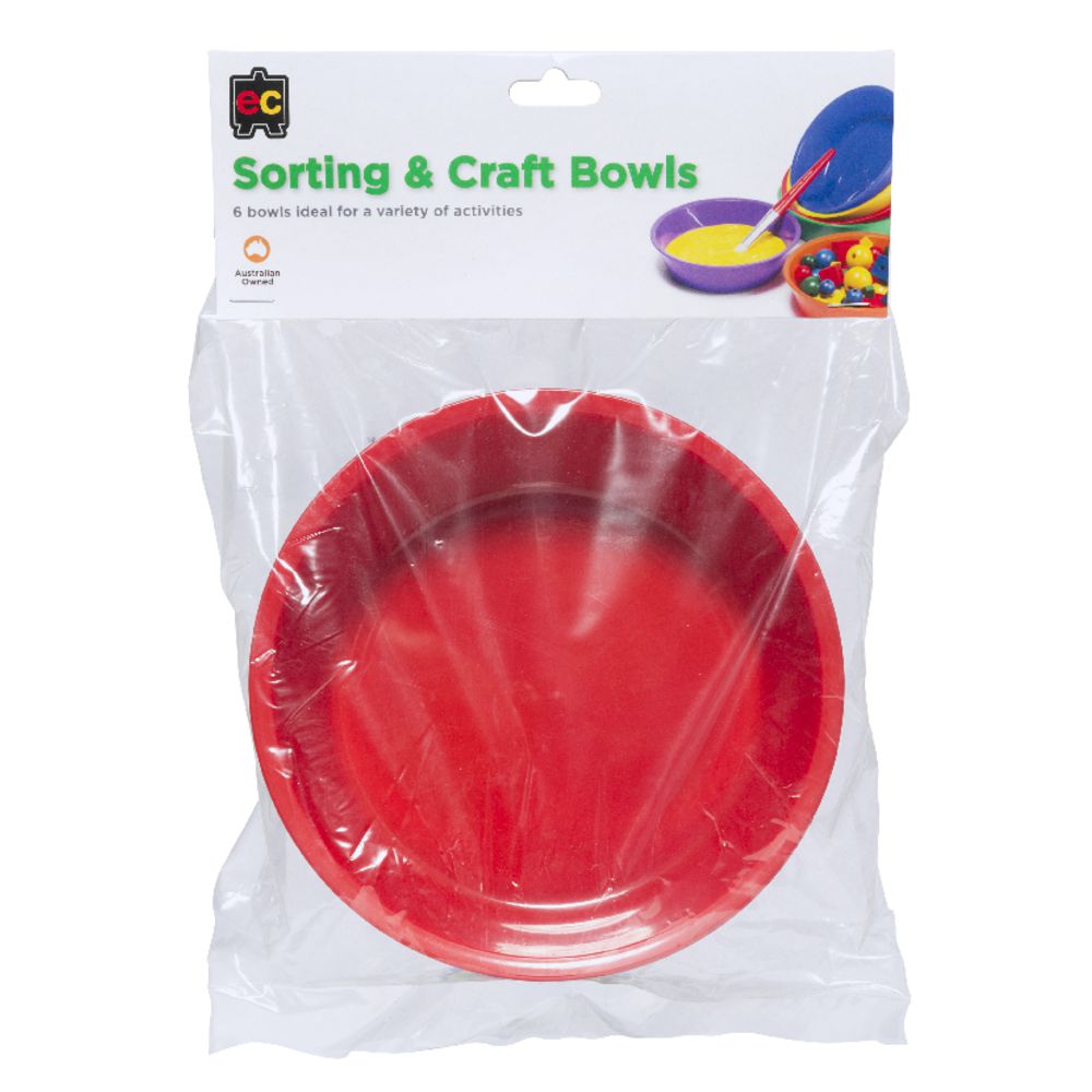 Educational Colours Craft Bowls 6 Pack