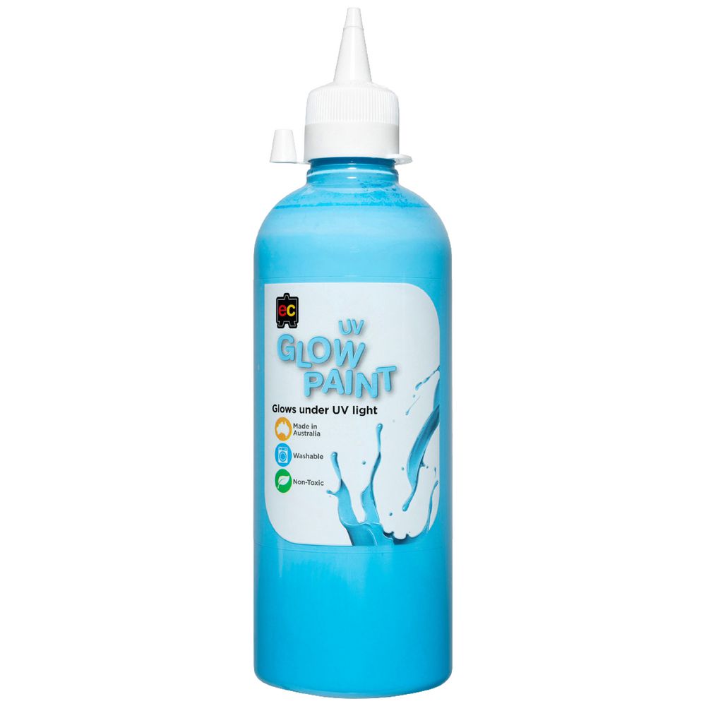 Educational Colours UV Glow Paint 500mL Blue