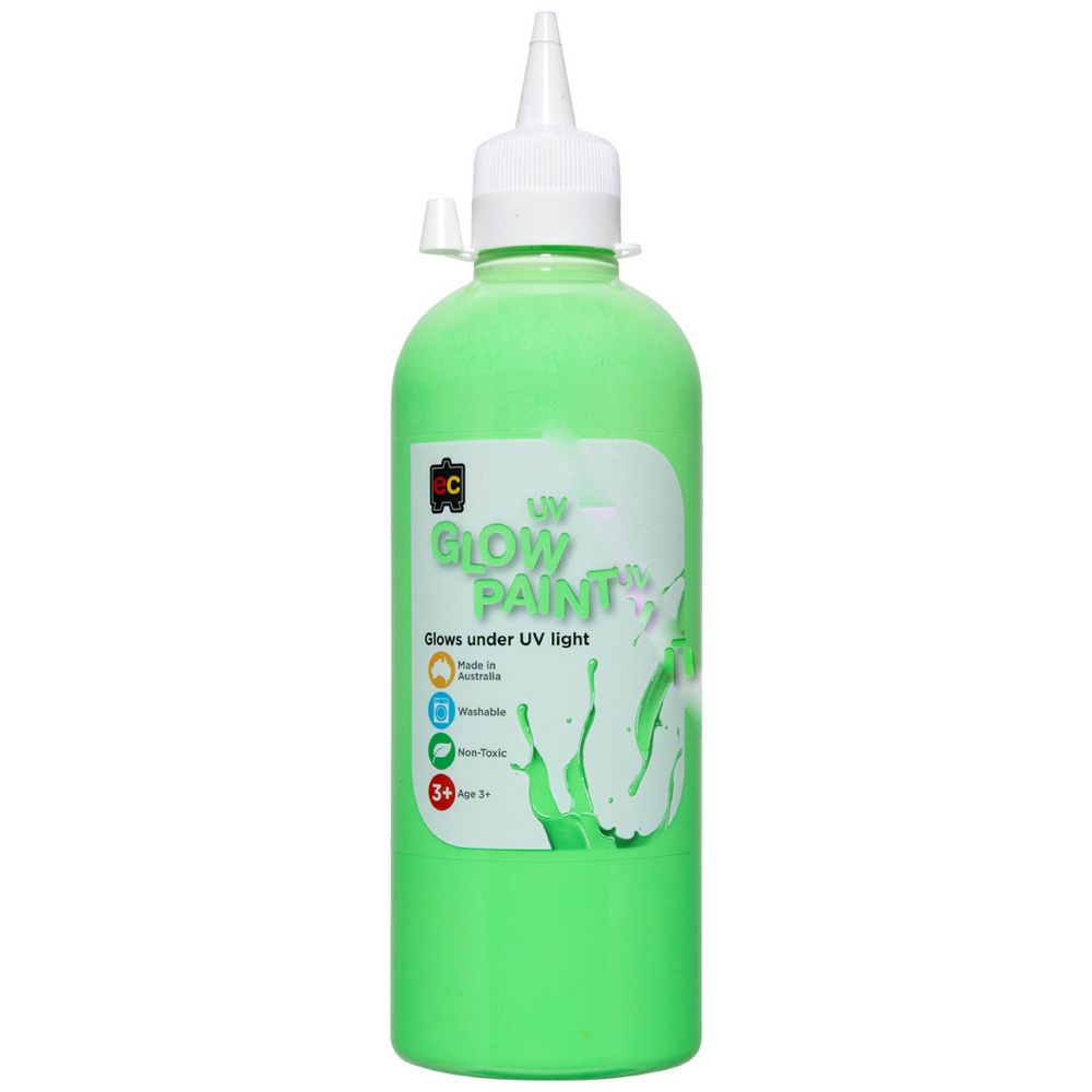 Educational Colours UV Glow Paint 500mL Green