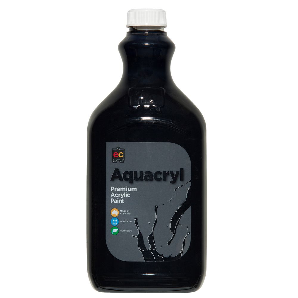 Educational Colours Aquacryl Paint 2L Black