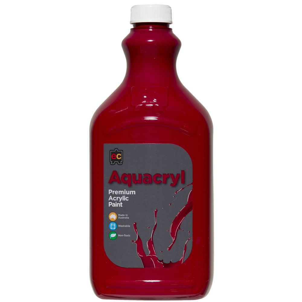 Educational Colours Aquacryl Paint 2L Cool Red