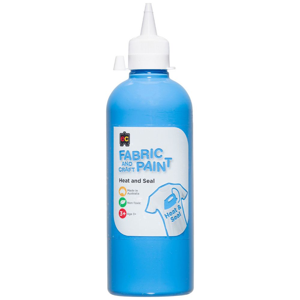 Educational Colours Fabric and Craft Paint 500mL Sky Blue