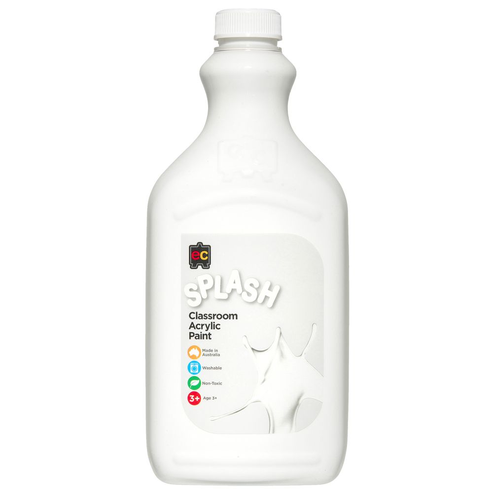 Educational Colours Classroom Splash Paint 5L Snowball White