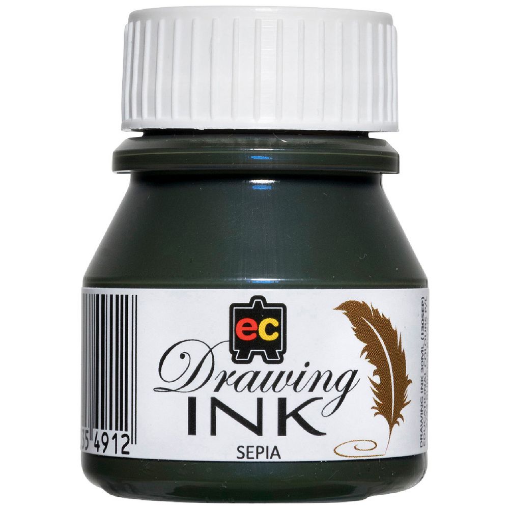 Educational Colours Drawing Ink 30mL Sepia