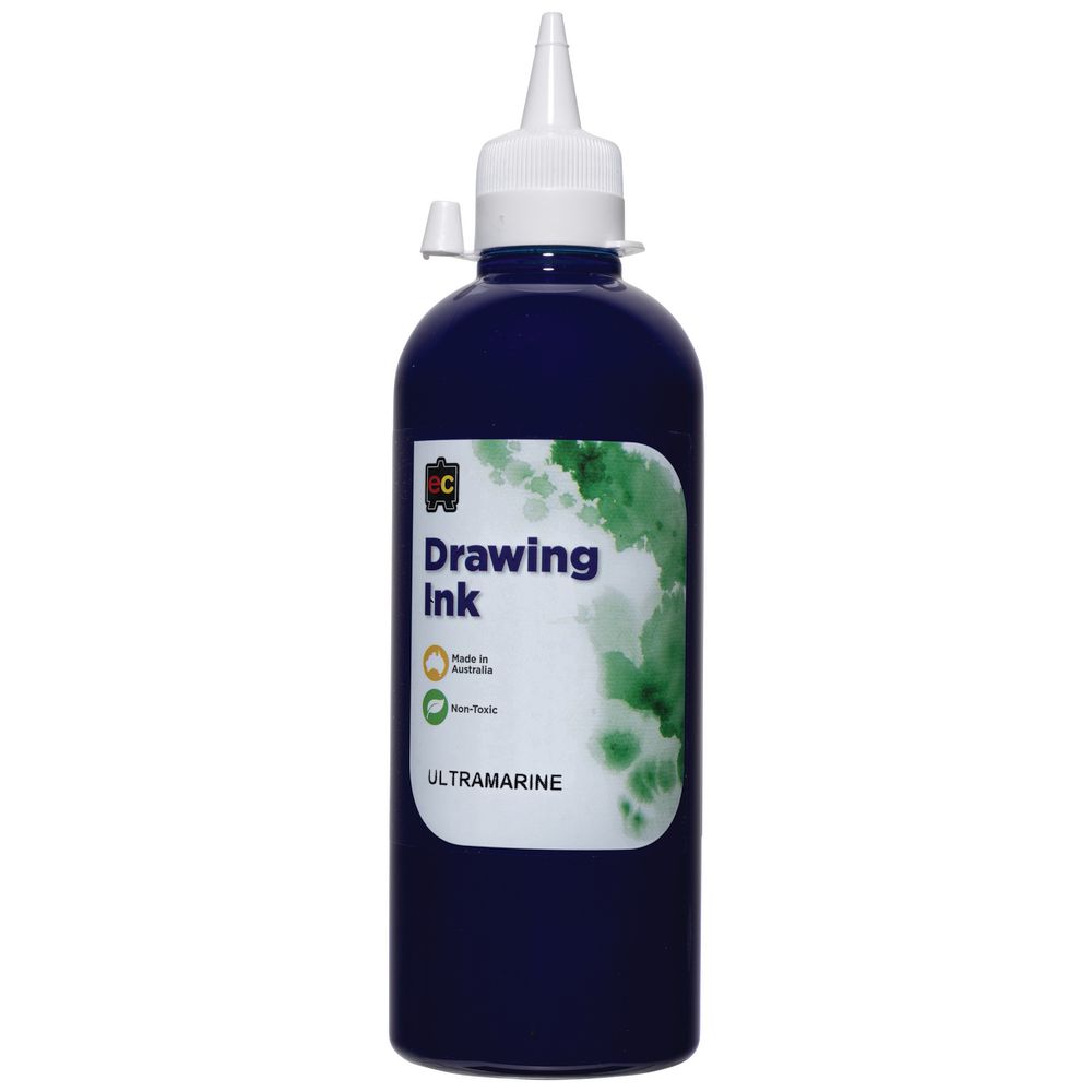Educational Colours Drawing Ink 500mL Ultramarine
