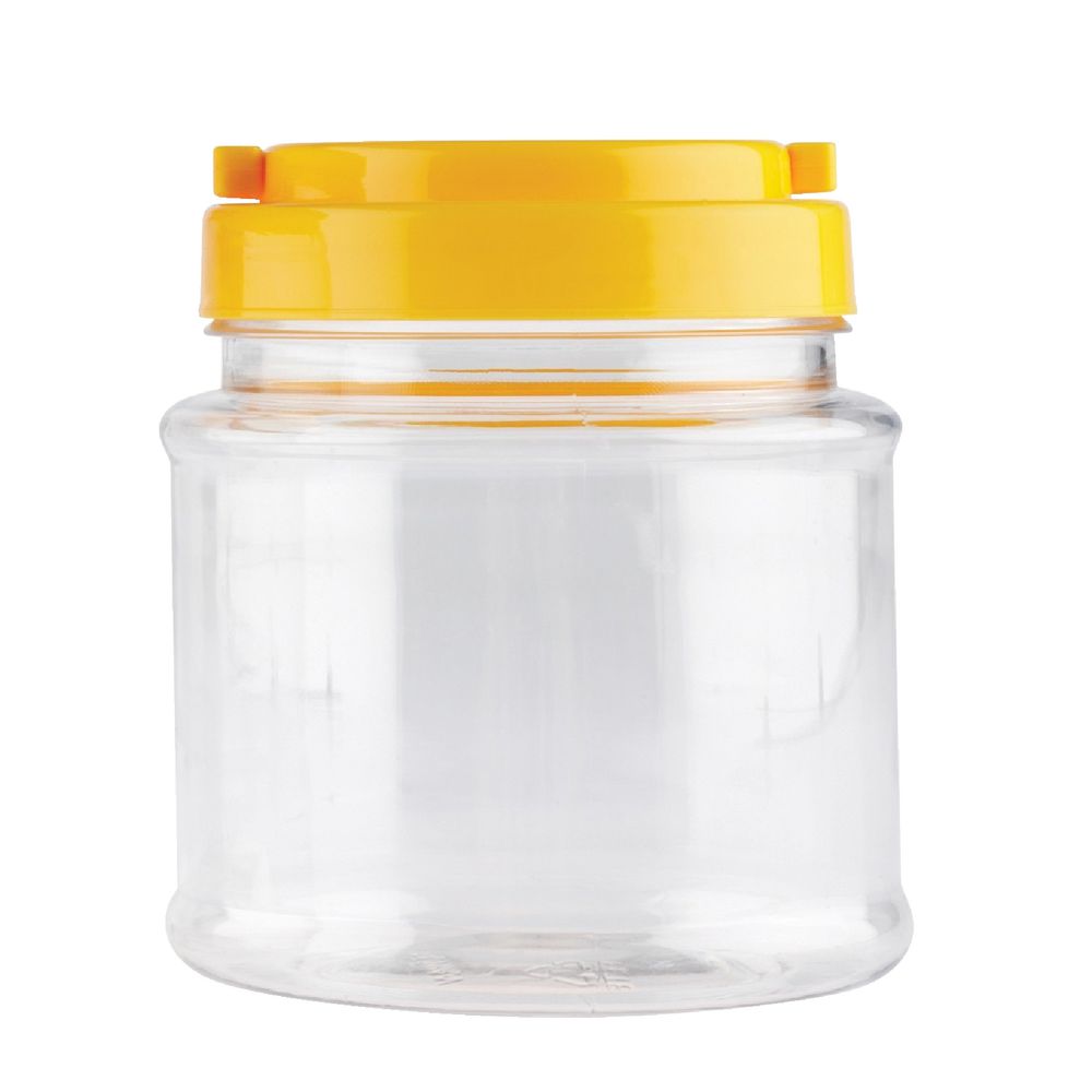 Educational Colours Screw Cap Jars Clear 700mL