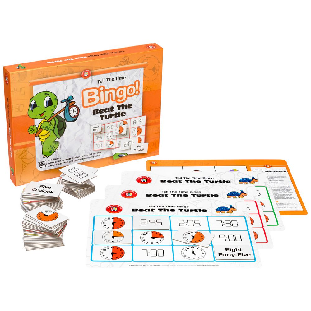 Learning Can Be Fun Tell The Time Bingo