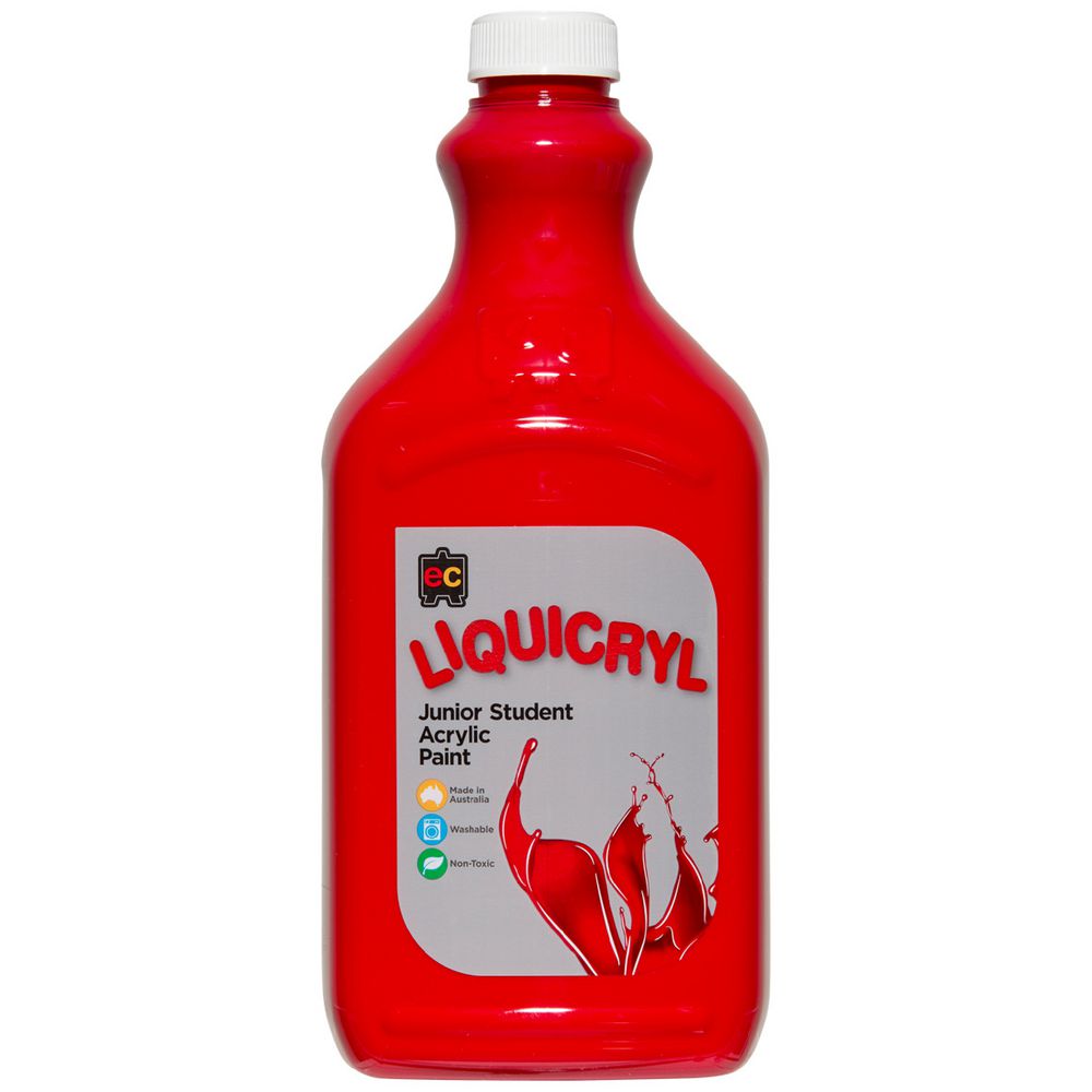 Educational Colours Liquicryl Paint 2L Crimson