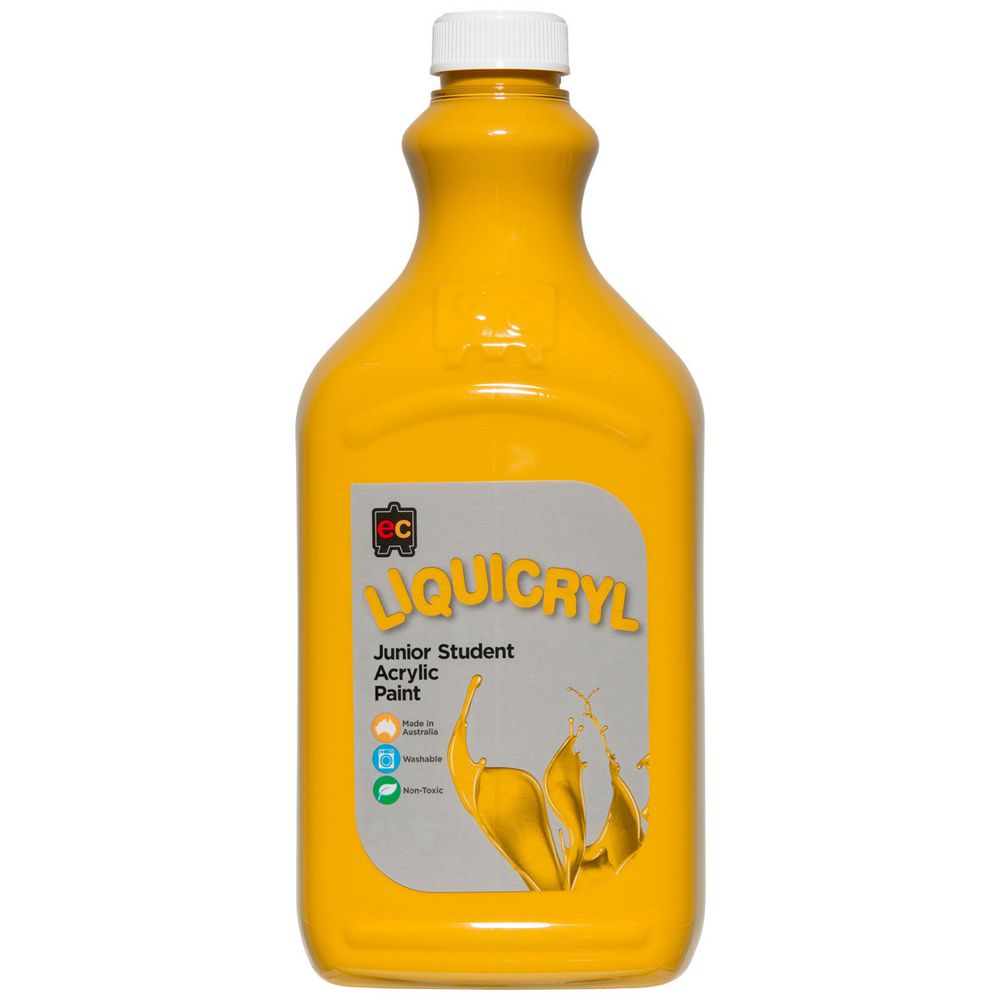Educational Colours Liquicryl Paint 2L Yellow Ochre