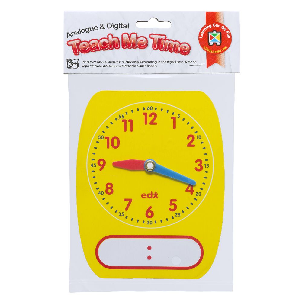 Learning Can be Fun Teach Me Time Analogue Digital Clock