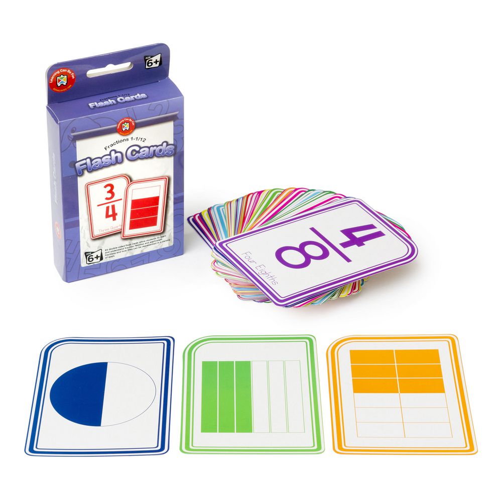 Learning Can Be Fun Flash Cards Fractions