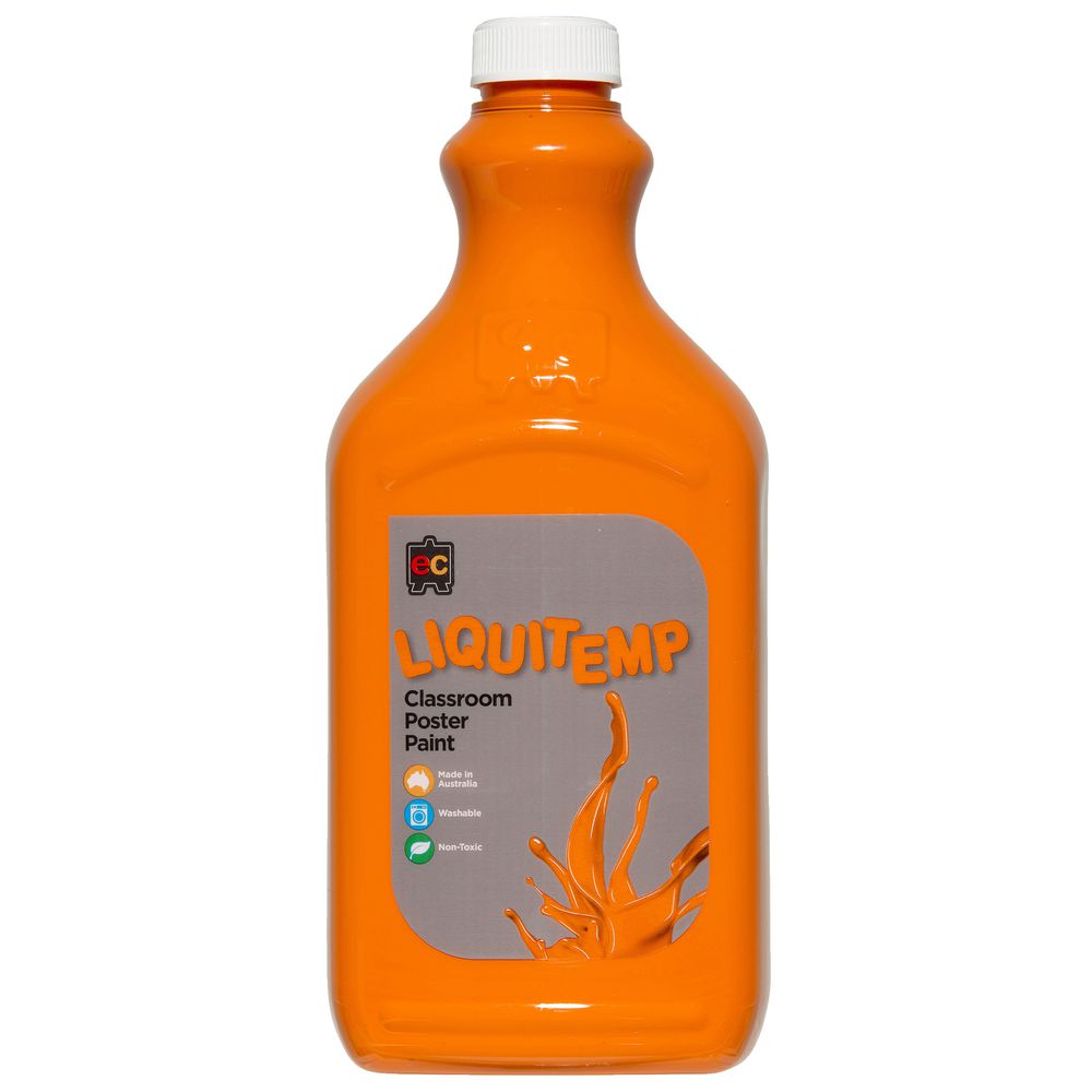 Educational Colours Liquitemp Paint 2L Orange
