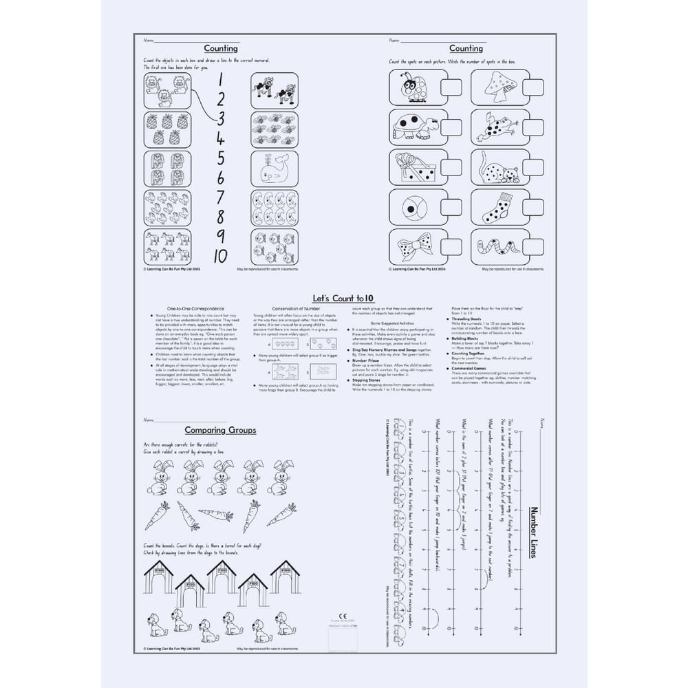 Learning Can Be Fun Lets Count To Ten Poster