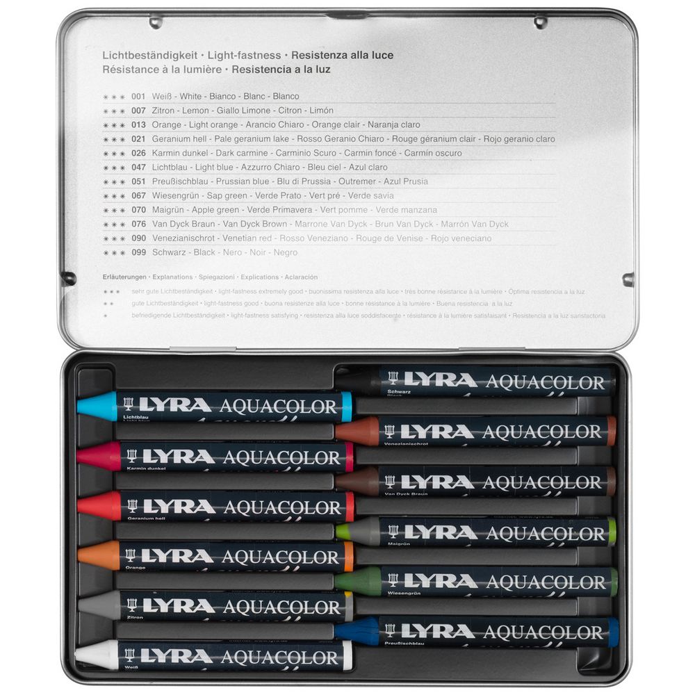 Lyra Aquacolour Crayons 12 Pack