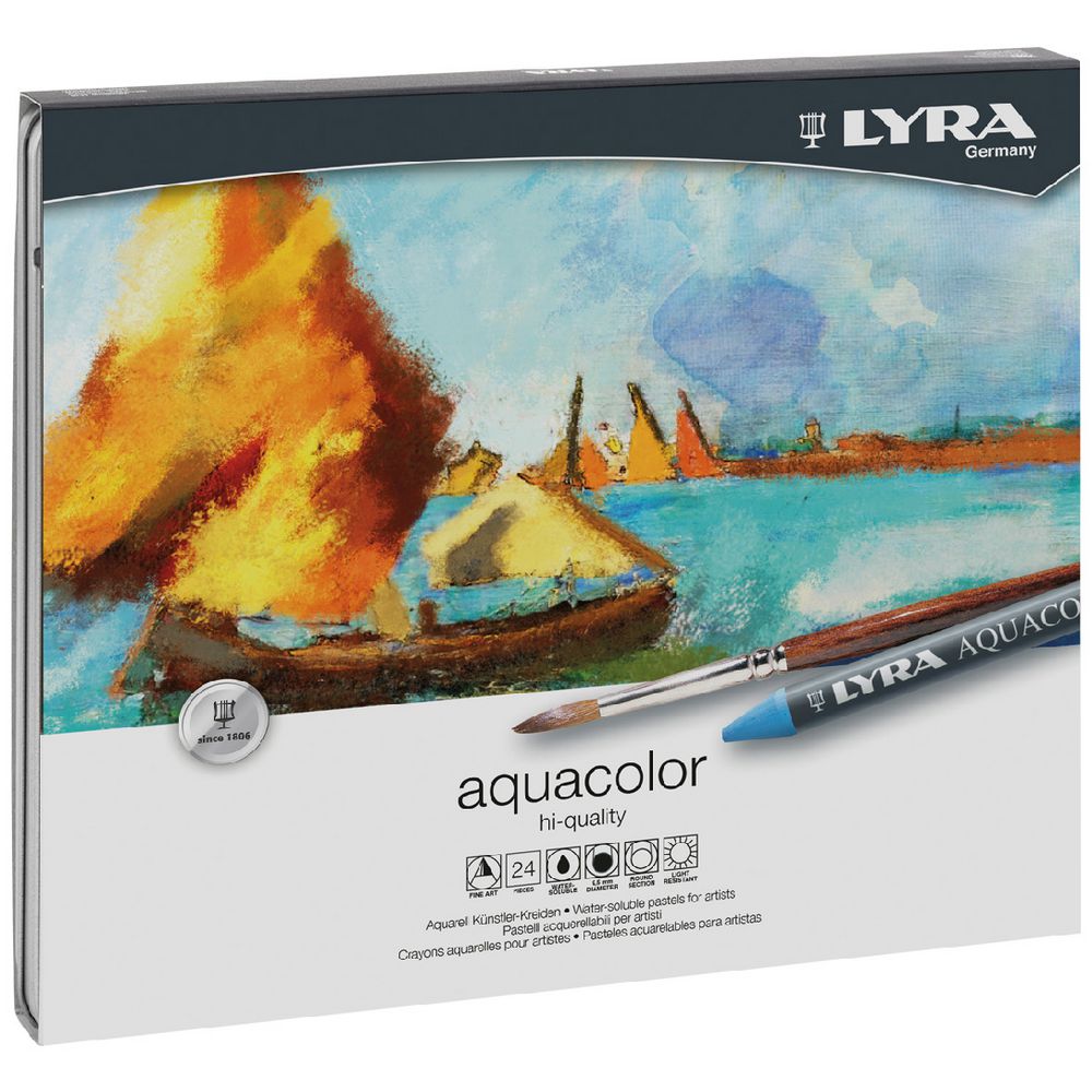 Lyra Aquacolour Crayons 24 Pack
