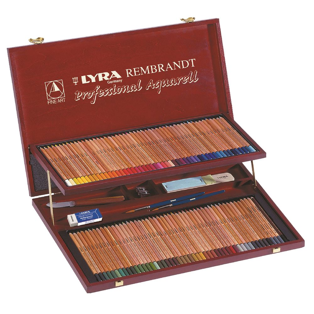 Lyra Rembrandt Aquarell Pencil Set in Wooden Case
