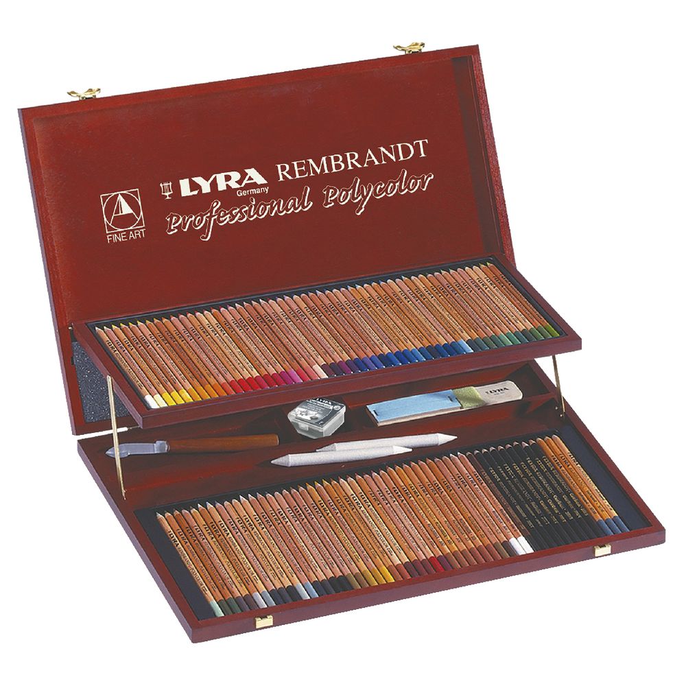 Lyra Rembrandt Polycolour Wooden Case