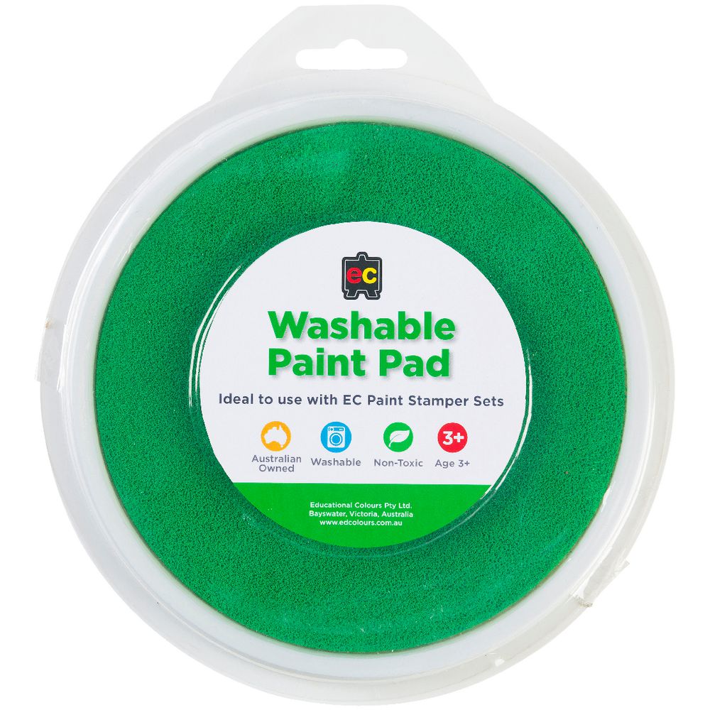 Educational Colours Paint Stamper Pad Green Officeworks