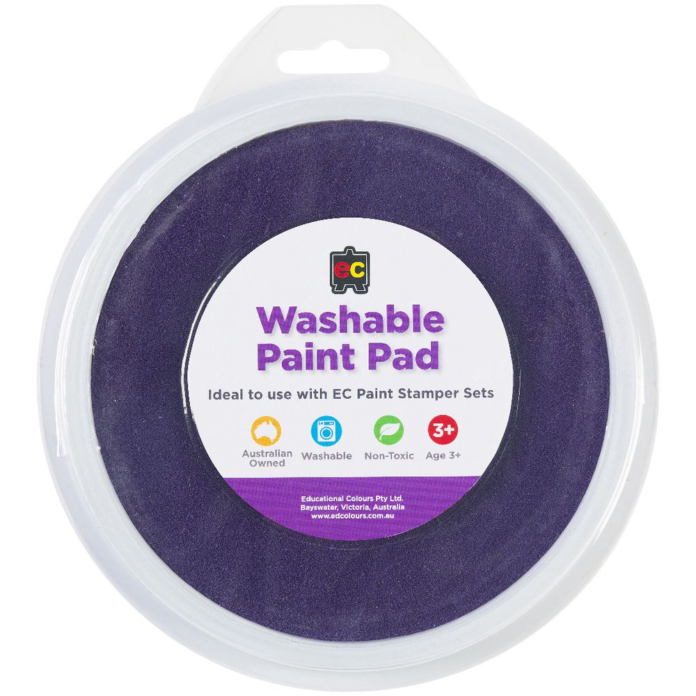 Educational Colours Paint Stamper Pad Purple