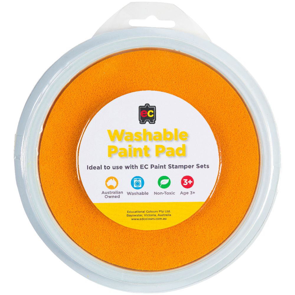 Educational Colours Paint Stamper Pad Yellow