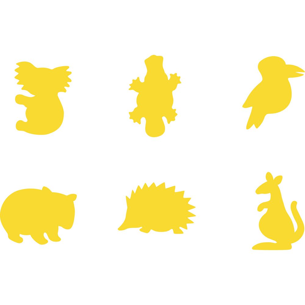 Educational Colours Paint Stampers Australian Animals 6 Pack