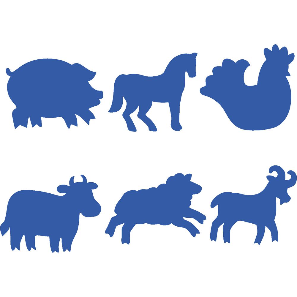 Educational Colours Paint Stampers Farm Animals 6 Pack