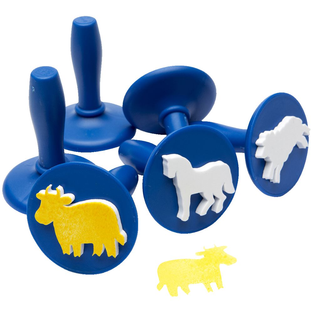 Educational Colours Paint Stampers Farm Animals 6 Pack