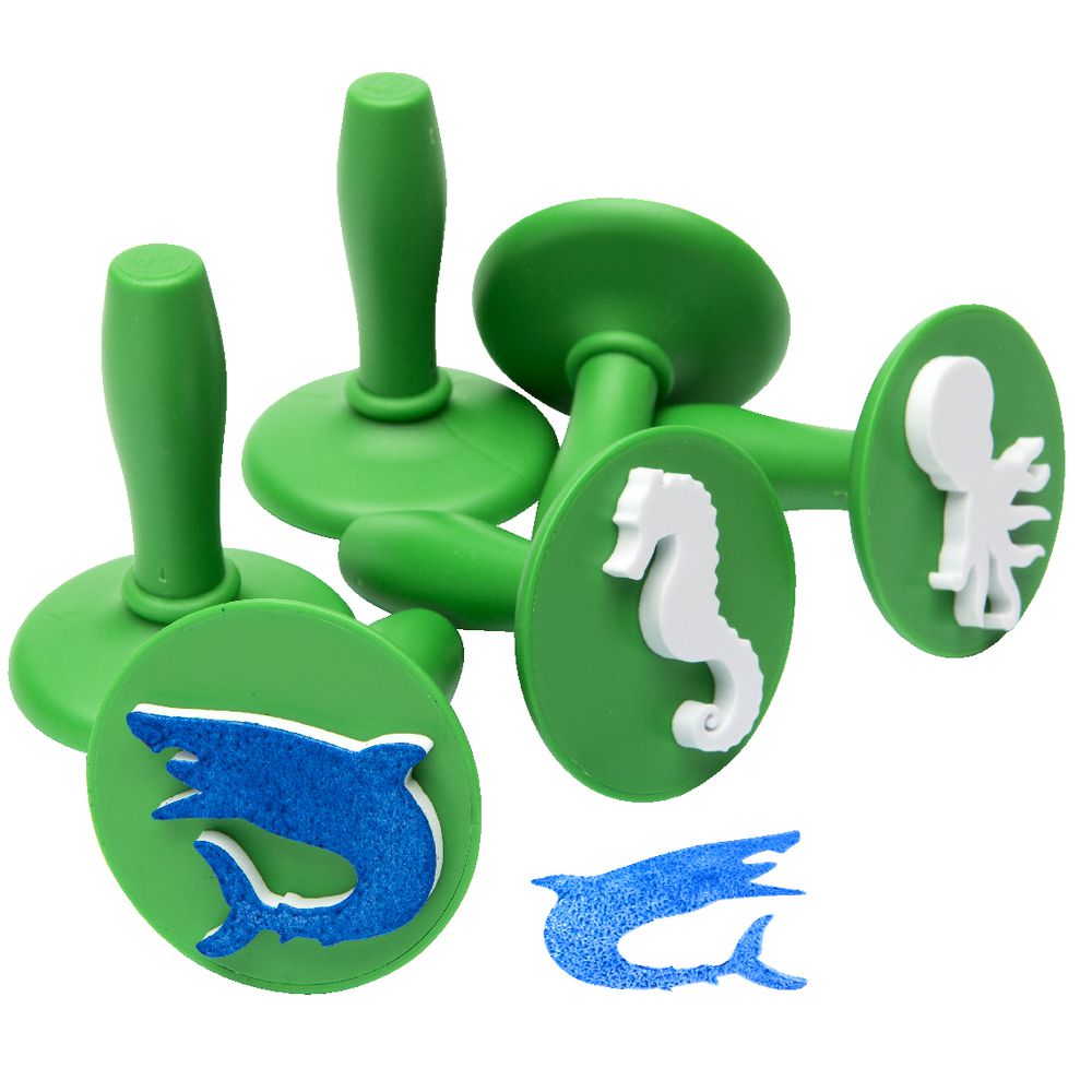 Educational Colours Paint Stampers Sealife 6 Pack