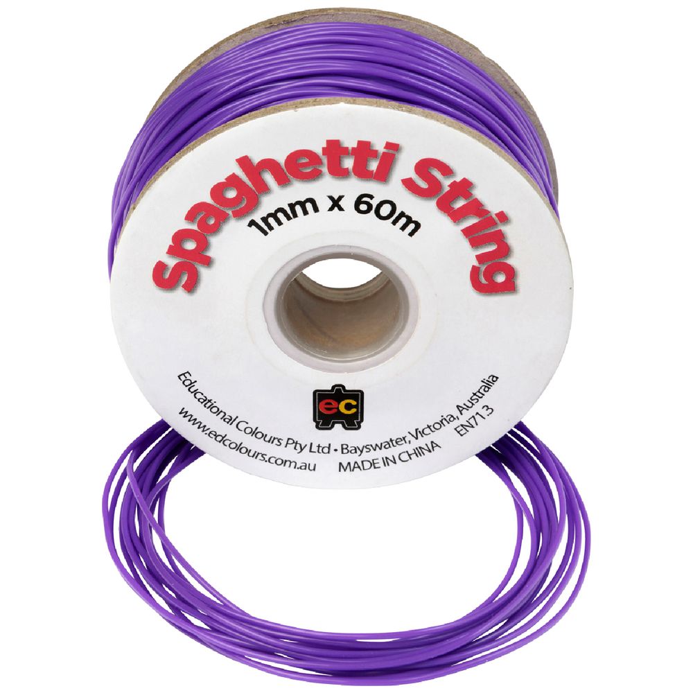 Educational Colours Spaghetti String Purple