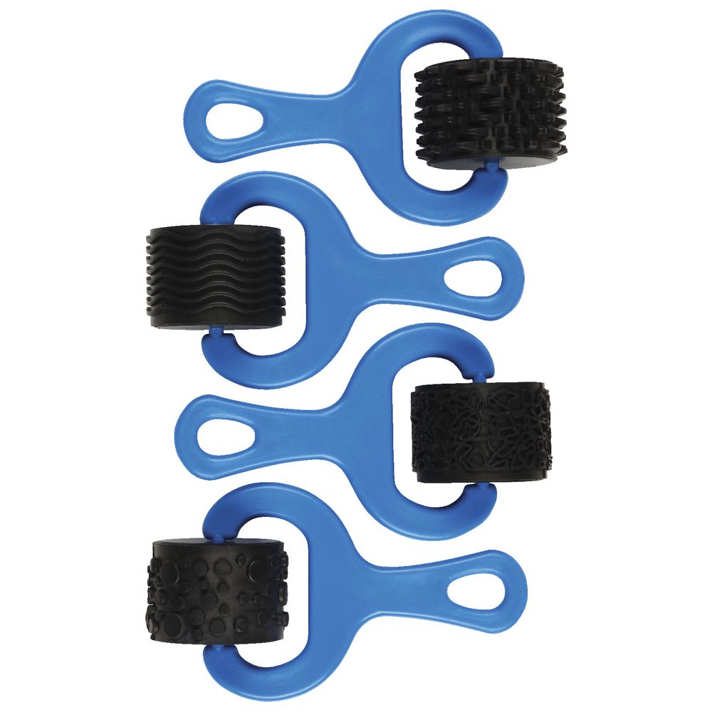 Educational Colours Rubber Pattern Rollers