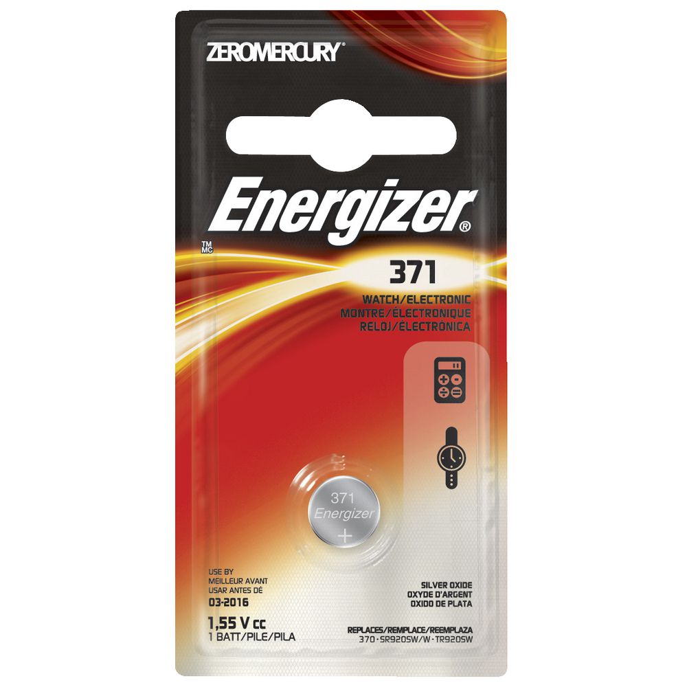 Energizer 371/370 Silver Oxide Button Battery