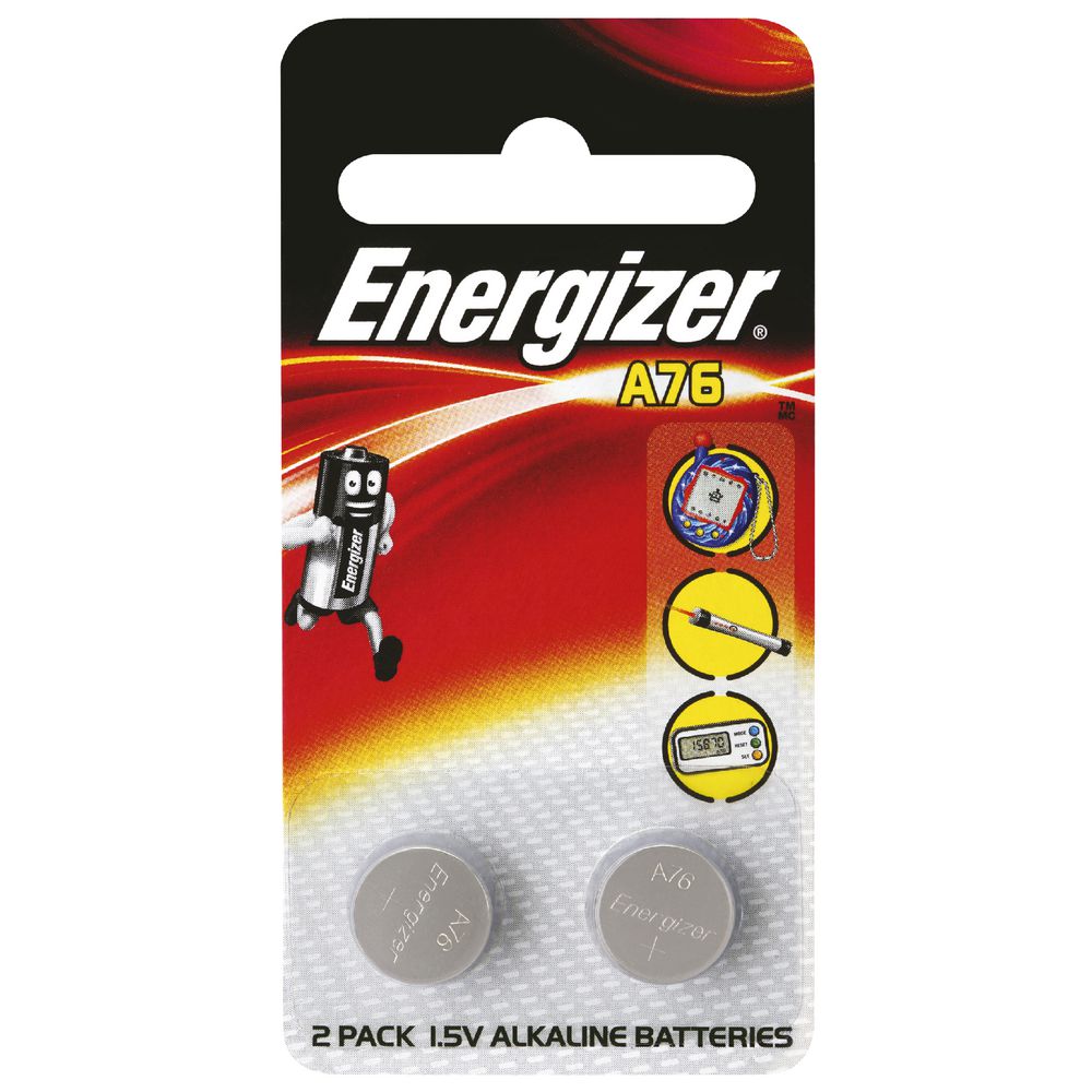 Energizer A76 Coin Batteries 2 Pack
