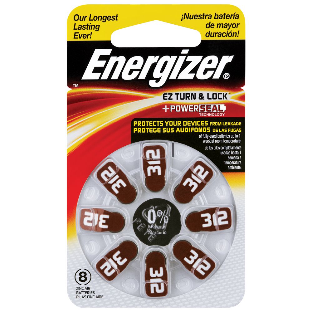 Energizer Hearing Aid 132 Battery 8 Pack