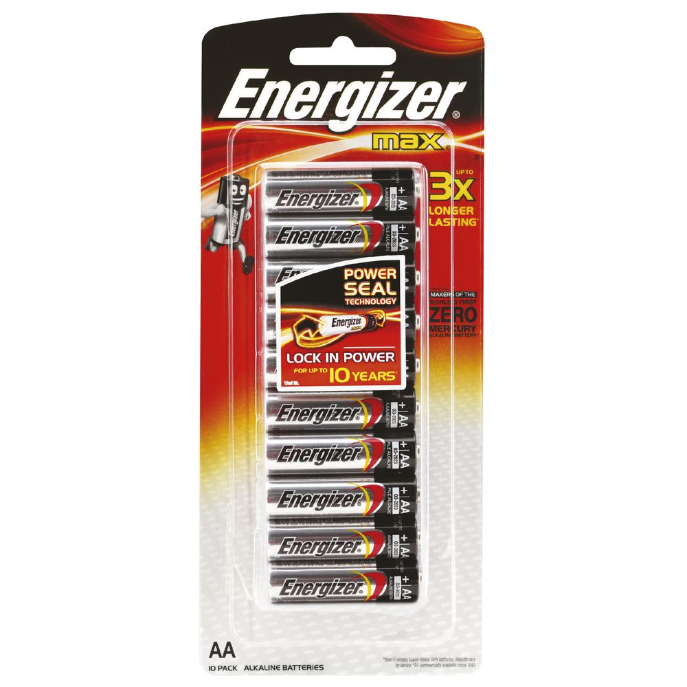 Energizer Max AA Batteries 10 Pack