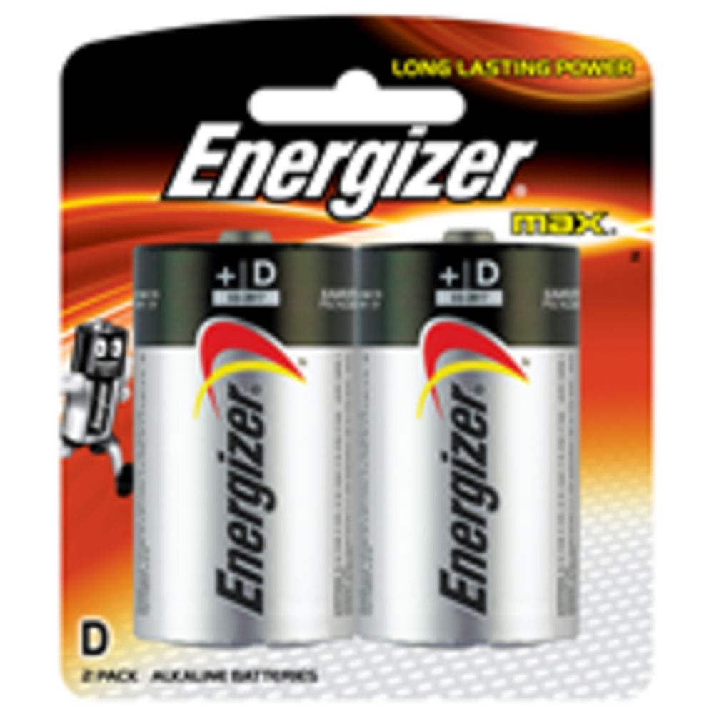 Energizer Max D Batteries 2 Pack