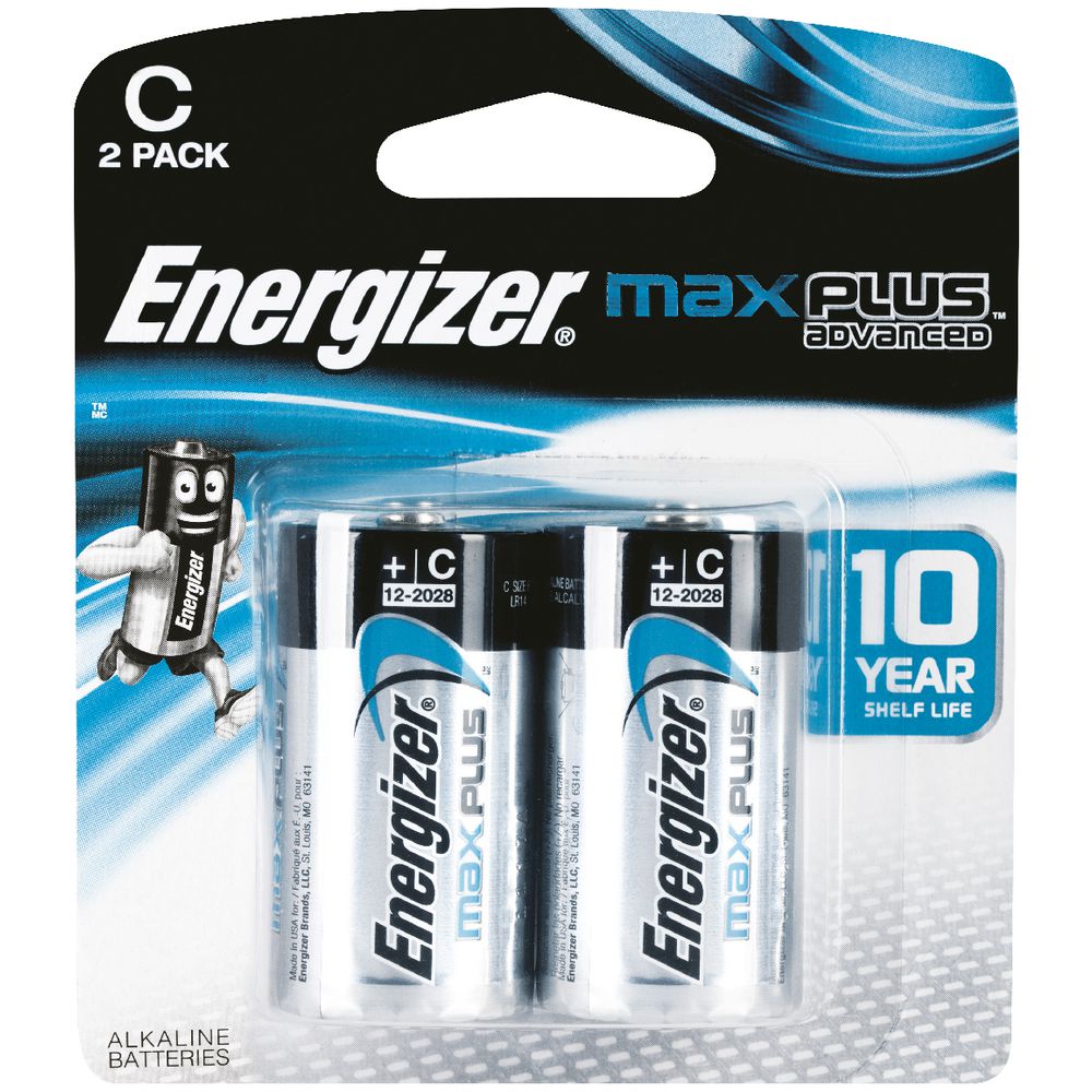 Energizer Advanced C Alkaline Batteries 2 Pack