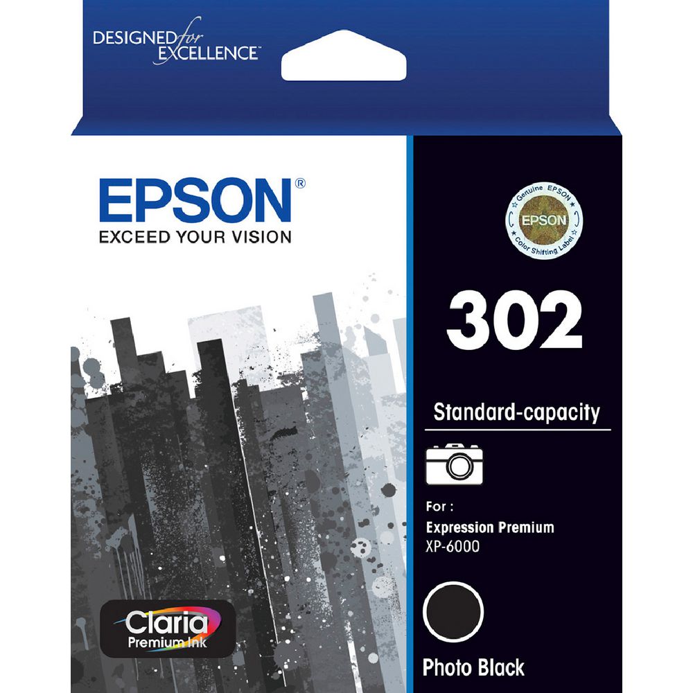 Epson 302 Premium Ink Cartridge Photo Black